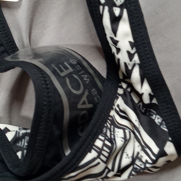 L Space Bikini Bottom Women SMALL Cruisewear Resort New  BLACK WHITE ITSY CUT - Picture 4 of 7